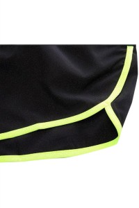 SKSP018 manufacturing sports shorts marathon fitness running design drawstring elastic waist shorts sports shorts center back view